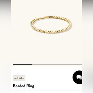 Mejuri 14k gold Beaded Ring